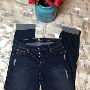 7 for all Mankind Size 25 Boyfriend Skinny NWOT